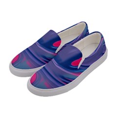 Liquid Art Pattern - Fluid Art Women s Canvas Slip Ons by GardenOfOphir