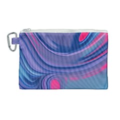 Liquid Art Pattern - Fluid Art Canvas Cosmetic Bag (large) by GardenOfOphir