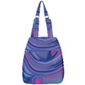 Liquid Art Pattern - Fluid Art Center Zip Backpack View1