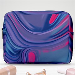 Liquid Art Pattern - Fluid Art Make Up Pouch (large) by GardenOfOphir