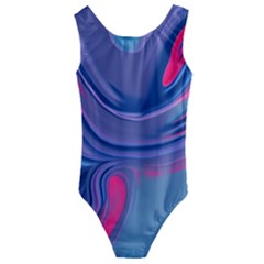 Liquid Art Pattern - Fluid Art Kids  Cut-out Back One Piece Swimsuit by GardenOfOphir