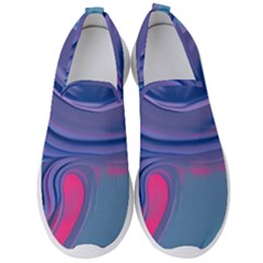 Liquid Art Pattern - Fluid Art Men s Slip On Sneakers by GardenOfOphir