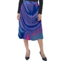 Liquid Art Pattern - Fluid Art Classic Velour Midi Skirt  View1