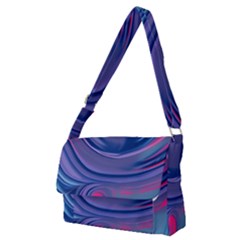 Liquid Art Pattern - Fluid Art Full Print Messenger Bag (m) by GardenOfOphir