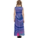 Liquid Art Pattern - Fluid Art Kids  Satin Sleeveless Maxi Dress View4