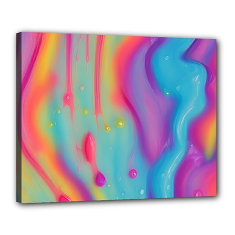 Liquid Art Pattern - Marble Art Canvas 20  X 16  (stretched) by GardenOfOphir