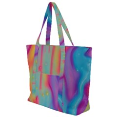 Liquid Art Pattern - Marble Art Zip Up Canvas Bag