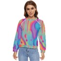 Liquid Art Pattern - Marble Art Women s Long Sleeve Raglan Tee View1