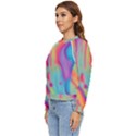 Liquid Art Pattern - Marble Art Women s Long Sleeve Raglan Tee View2