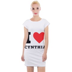 I Love Cynthia Cap Sleeve Bodycon Dress by ilovewhateva