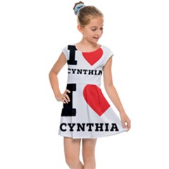 I Love Cynthia Kids  Cap Sleeve Dress by ilovewhateva