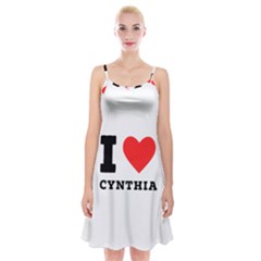 I Love Cynthia Spaghetti Strap Velvet Dress by ilovewhateva