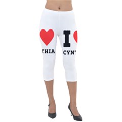 I Love Cynthia Lightweight Velour Capri Leggings  by ilovewhateva