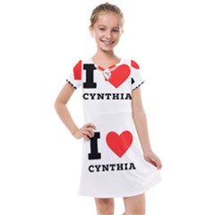 I Love Cynthia Kids  Cross Web Dress by ilovewhateva