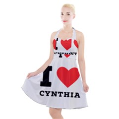 I Love Cynthia Halter Party Swing Dress  by ilovewhateva