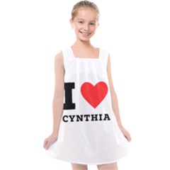 I Love Cynthia Kids  Cross Back Dress by ilovewhateva