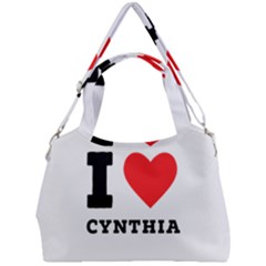 I Love Cynthia Double Compartment Shoulder Bag