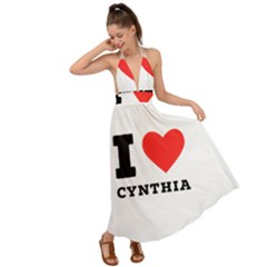 I Love Cynthia Backless Maxi Beach Dress by ilovewhateva