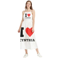 I Love Cynthia Boho Sleeveless Summer Dress by ilovewhateva