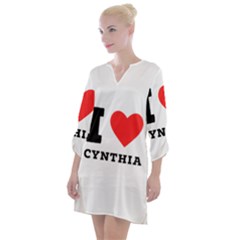 I Love Cynthia Open Neck Shift Dress by ilovewhateva