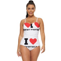 I Love Cynthia Retro Full Coverage Swimsuit by ilovewhateva