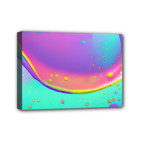 Liquid Art Pattern - Fluid Background Mini Canvas 7  X 5  (stretched) by GardenOfOphir