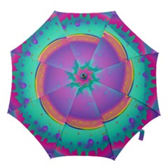 Liquid Art Pattern - Fluid Background Hook Handle Umbrellas (medium) by GardenOfOphir