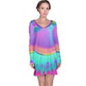 Liquid Art Pattern - Fluid Background Long Sleeve Nightdress View1