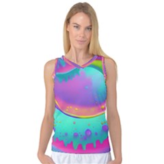 Liquid Art Pattern - Fluid Background Women s Basketball Tank Top by GardenOfOphir