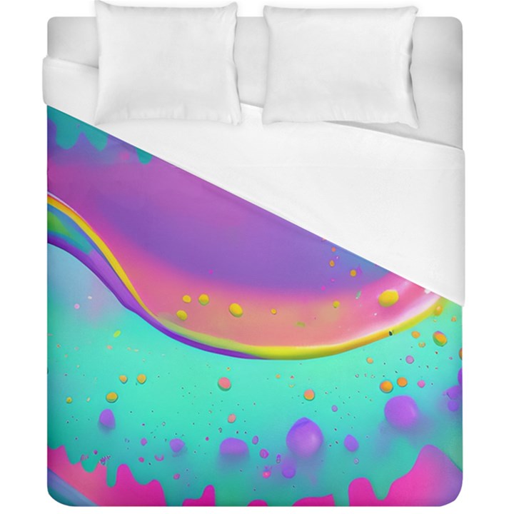 Liquid Art Pattern - Fluid Background Duvet Cover (California King Size)