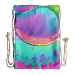 Liquid Art Pattern - Fluid Background Drawstring Bag (large) by GardenOfOphir