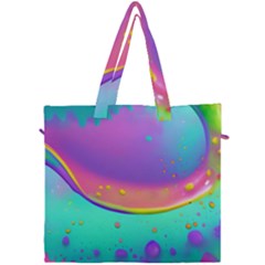 Liquid Art Pattern - Fluid Background Canvas Travel Bag by GardenOfOphir