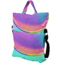 Liquid Art Pattern - Fluid Background Fold Over Handle Tote Bag View2