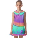 Liquid Art Pattern - Fluid Background Kids  Pilgrim Collar Ruffle Hem Dress View1