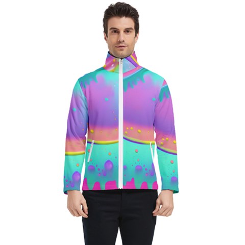 Liquid Art Pattern - Fluid Background Men s Bomber Jacket by GardenOfOphir