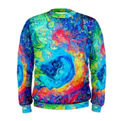 Liquid Art Pattern - Fluid Art Men s Sweatshirt by GardenOfOphir