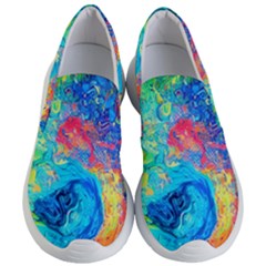 Liquid Art Pattern - Fluid Art Women s Lightweight Slip Ons by GardenOfOphir