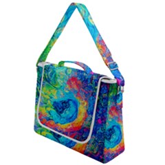 Liquid Art Pattern - Fluid Art Box Up Messenger Bag by GardenOfOphir