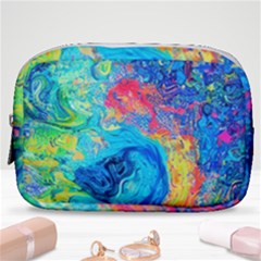 Liquid Art Pattern - Fluid Art Make Up Pouch (small) by GardenOfOphir