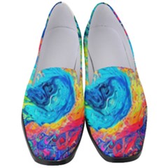 Liquid Art Pattern - Fluid Art Women s Classic Loafer Heels by GardenOfOphir