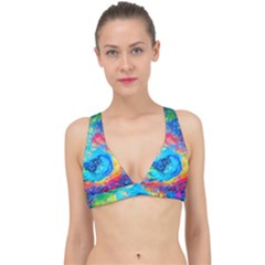 Liquid Art Pattern - Fluid Art Classic Banded Bikini Top by GardenOfOphir