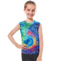 Liquid Art Pattern - Fluid Art Kids  Mesh Tank Top View1