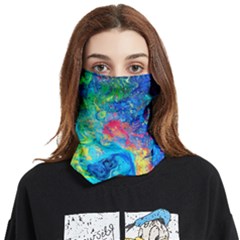 Liquid Art Pattern - Fluid Art Face Covering Bandana (two Sides) by GardenOfOphir