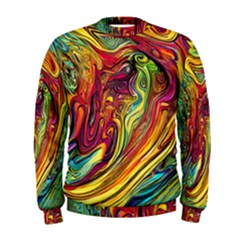 Liquid Art Pattern - Abstract Art Men s Sweatshirt by GardenOfOphir