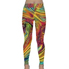 Liquid Art Pattern - Abstract Art Classic Yoga Leggings by GardenOfOphir