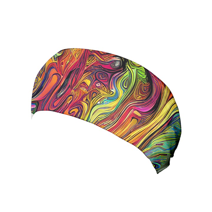 Liquid Art Pattern - Abstract Art Yoga Headband