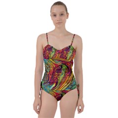 Liquid Art Pattern - Abstract Art Sweetheart Tankini Set by GardenOfOphir