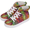 Liquid Art Pattern - Abstract Art Kids  Hi-Top Skate Sneakers View2