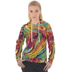 Liquid Art Pattern - Abstract Art Women s Overhead Hoodie by GardenOfOphir