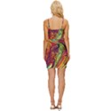 Liquid Art Pattern - Abstract Art Wrap Tie Front Dress View4